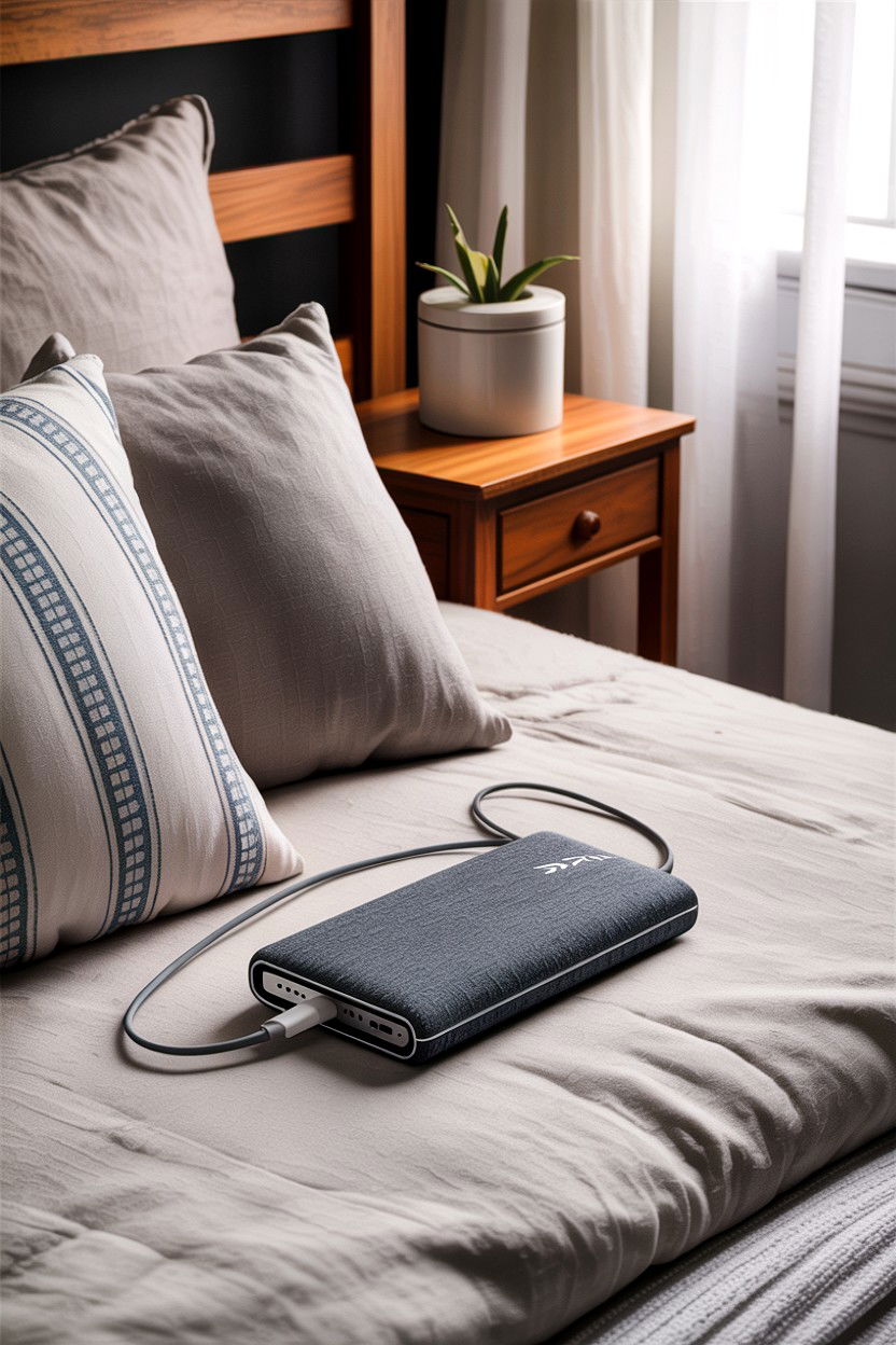 Fabric Covered Power Bank - 30 bedroom phone chargers