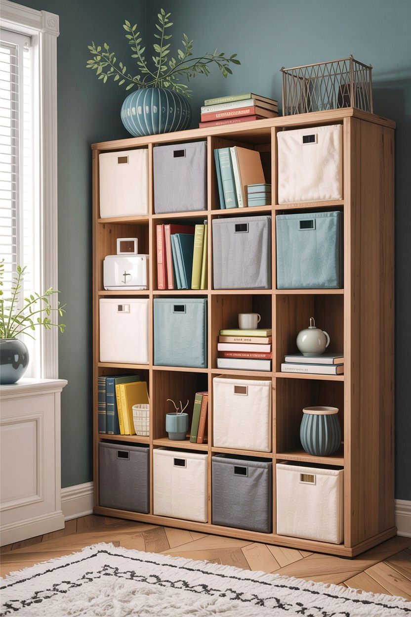 Fabric Storage Cubes - 30 bedroom storage bins