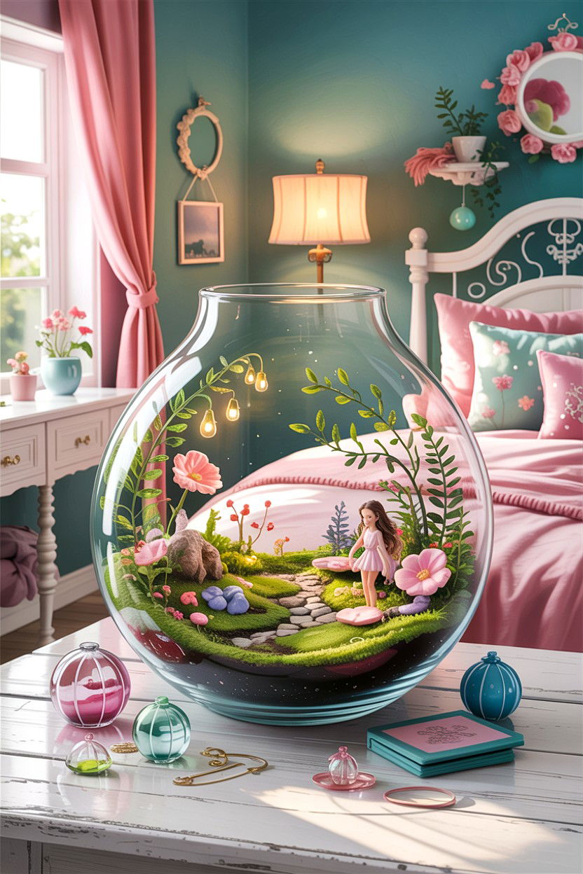 Fairy garden terrarium - 30 bedroom terrariums