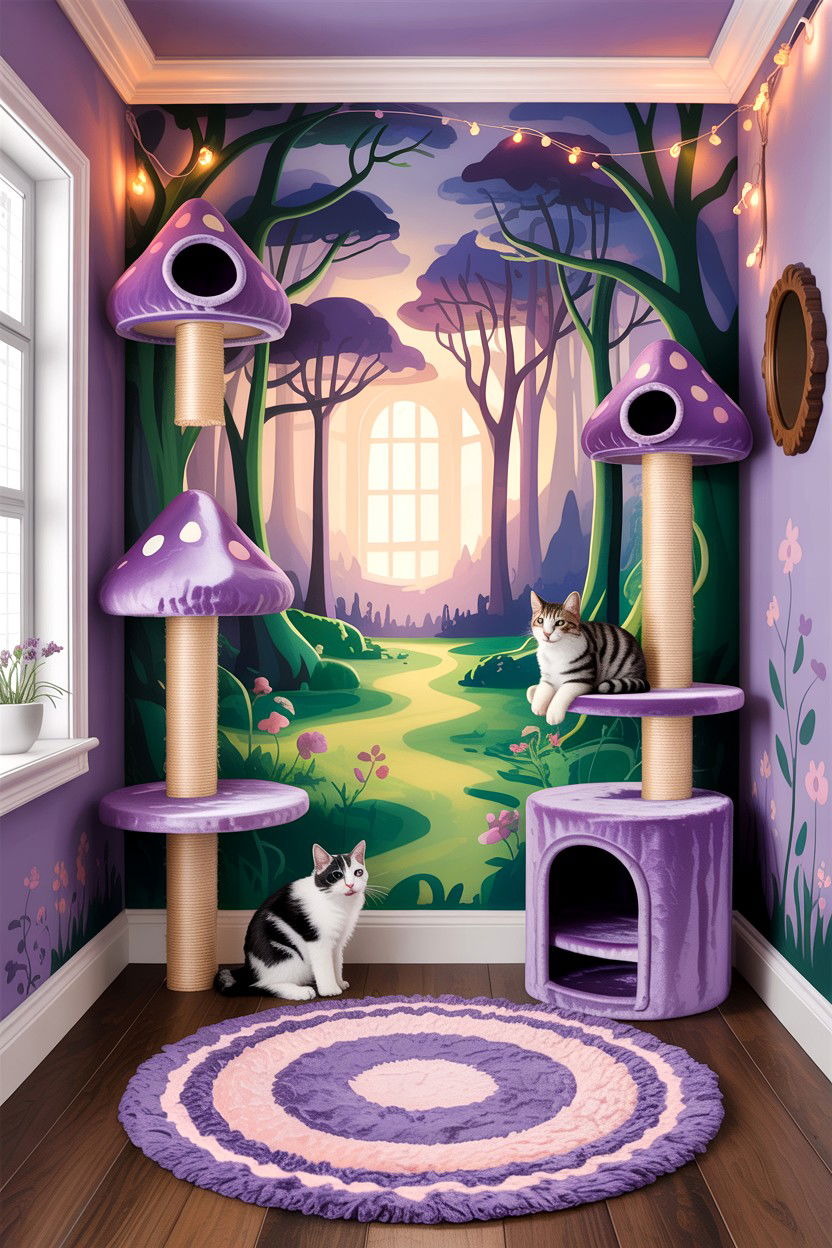 Fairytale Cat Room - 30 cat bedroom ideas