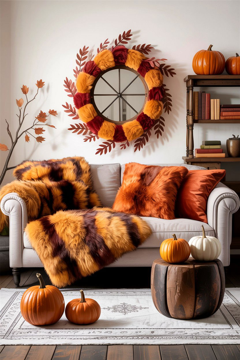 Fall Faux Fur Living Room - 30 faux fur living room ideas