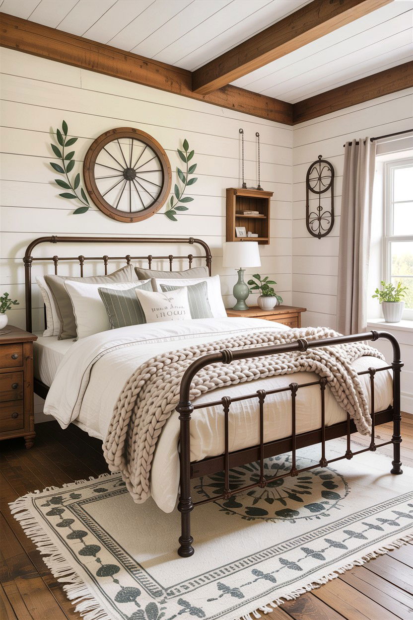 Farmhouse Bedroom - 30 bedroom renovation ideas