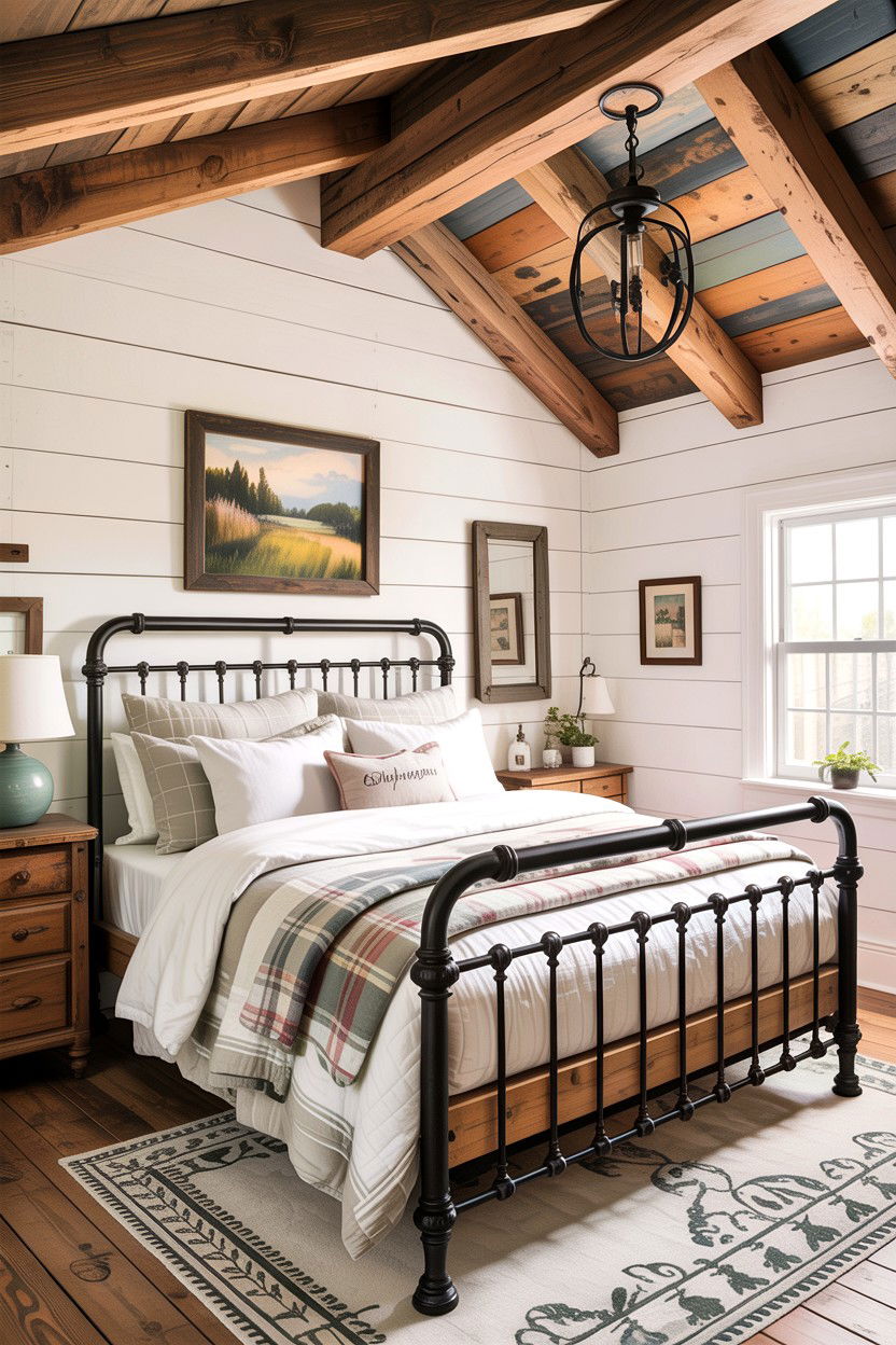 Farmhouse Bedroom Ceiling Beam - 30 exposed beam bedroom ideas