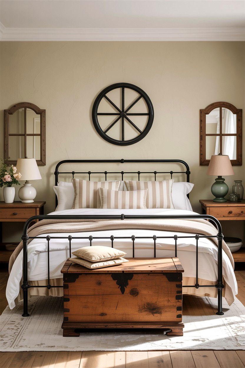 Farmhouse Beige Bedroom - 30 warm beige bedroom ideas