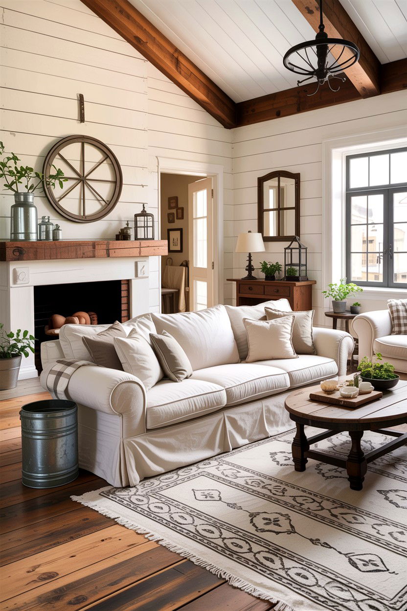 Farmhouse Living Room - 30 interior designer living room ideas