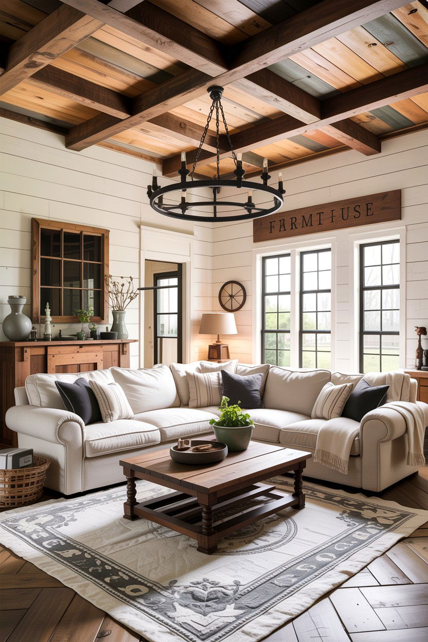 Farmhouse Living Room - 30 living room decor ideas