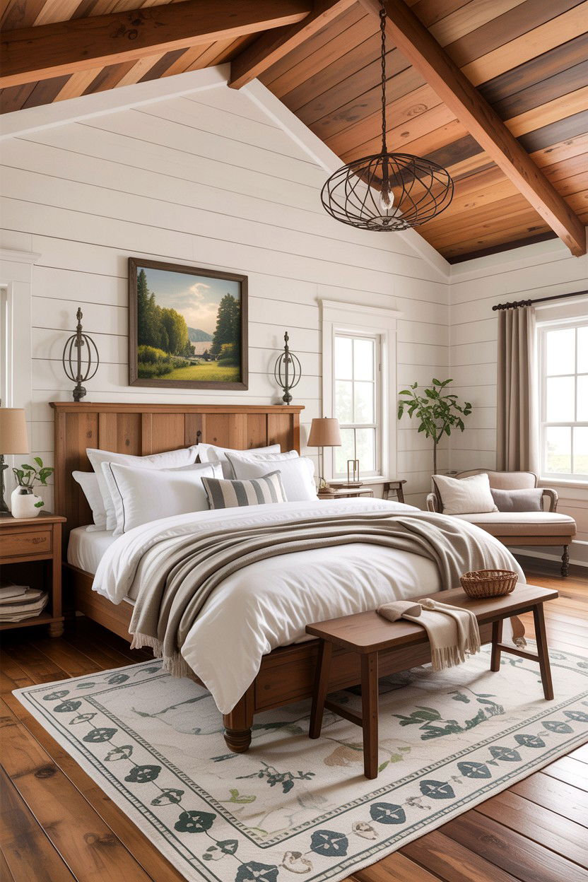 Farmhouse Master Bedroom - 30 farmhouse bedroom ideas