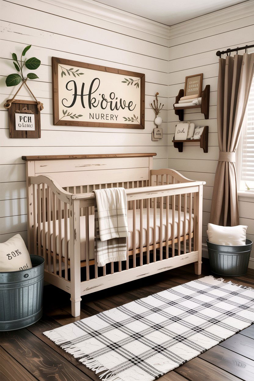 Farmhouse Nursery Decor - 30 baby bedroom ideas