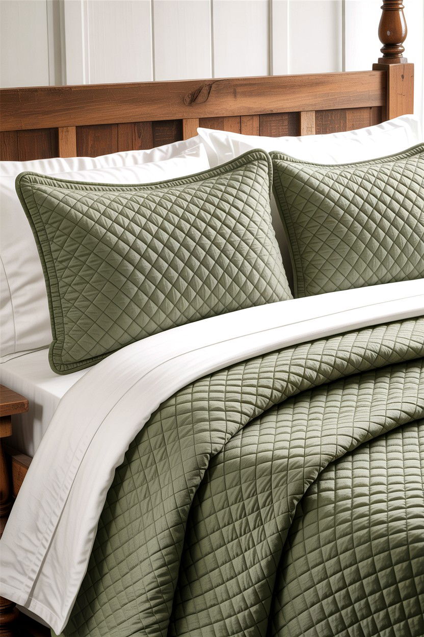 Farmhouse Quilted Shams - 30 bedroom pillow shams