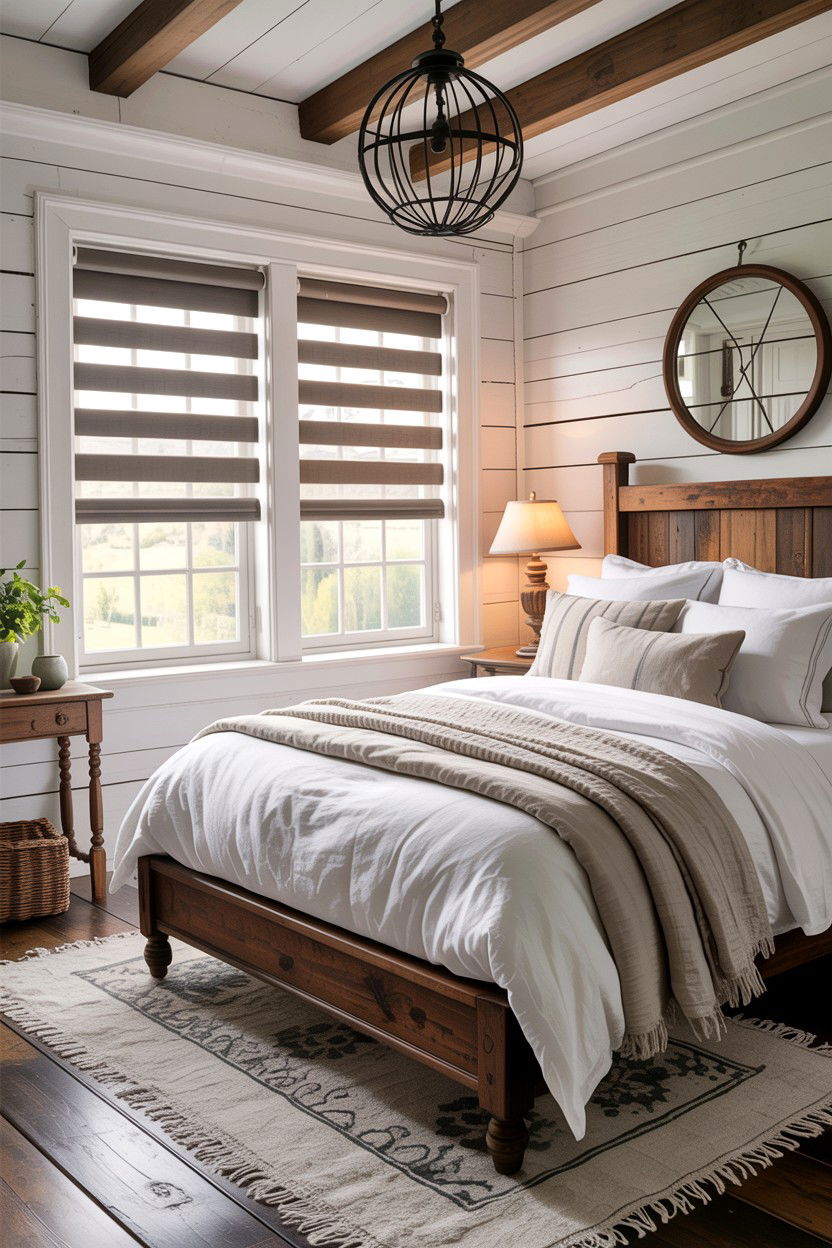 Farmhouse Roller Blinds - 30 bedroom roller blinds