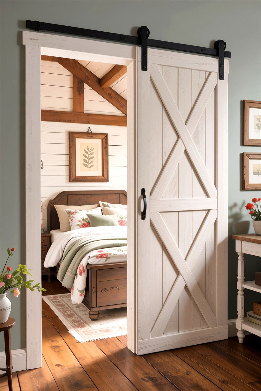 Farmhouse Sliding Door - 30 bedroom sliding doors