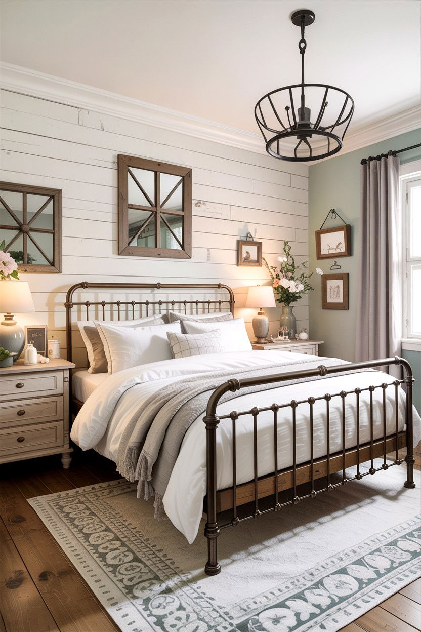 Farmhouse Style Bedroom - 30 feminine bedroom ideas