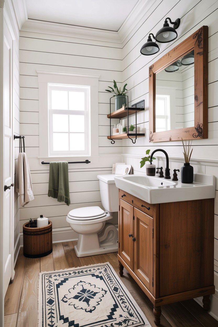Farmhouse Tan And White Bathroom - 30 tan and white bathroom ideas