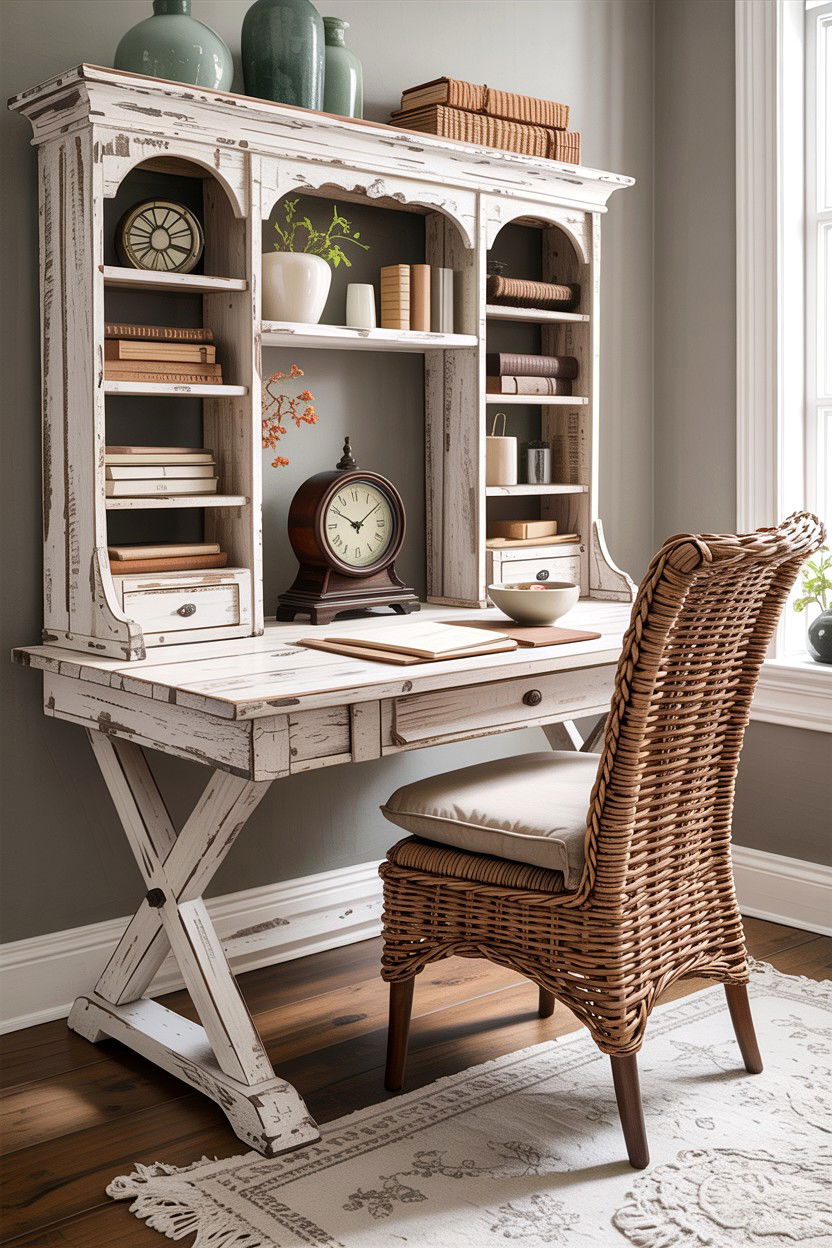 Farmhouse Writing Desk - 30 bedroom writing desks