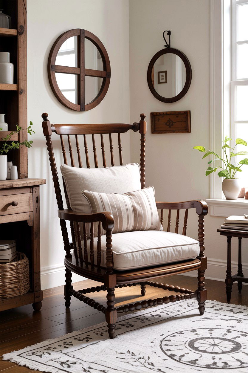 Farmhouse armchair - 30 living room accent chairs