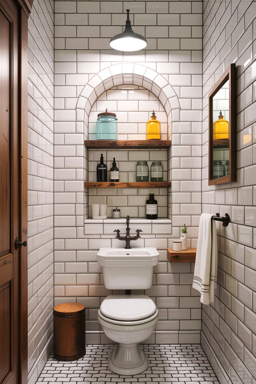 Farmhouse bathroom alcove - 30 bathroom alcove ideas