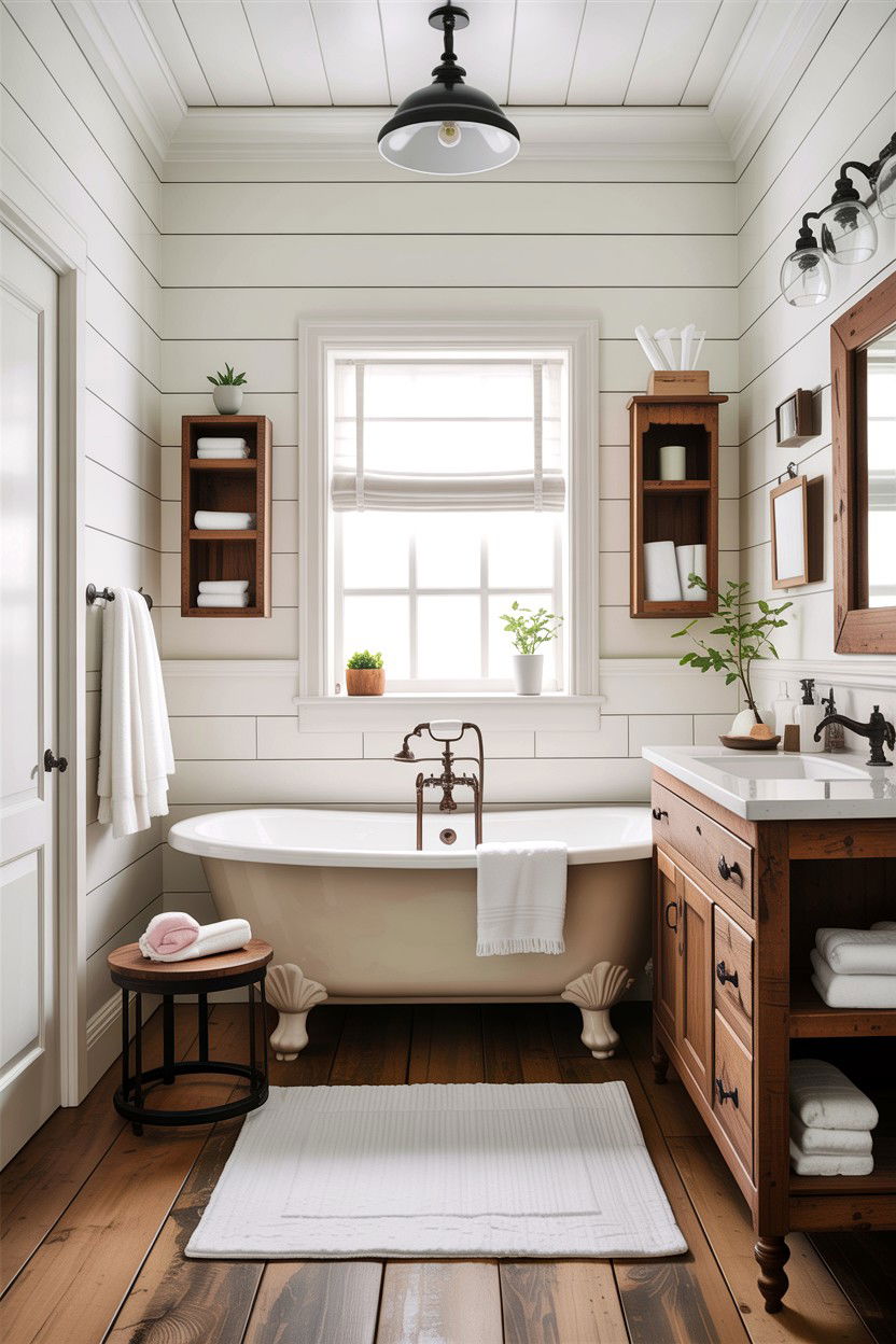 Farmhouse bathroom - 30 amazing bathroom ideas