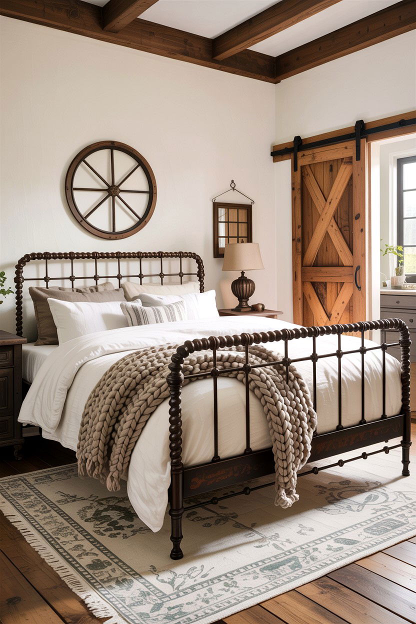 Farmhouse bedroom iron bed - 30 bedroom iron beds