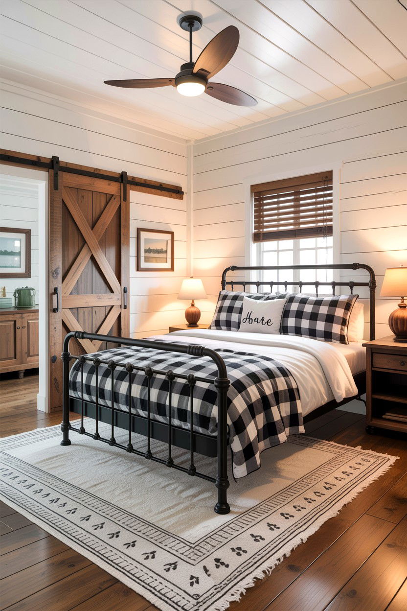 Farmhouse lake house bedroom - 30 lake house bedroom ideas