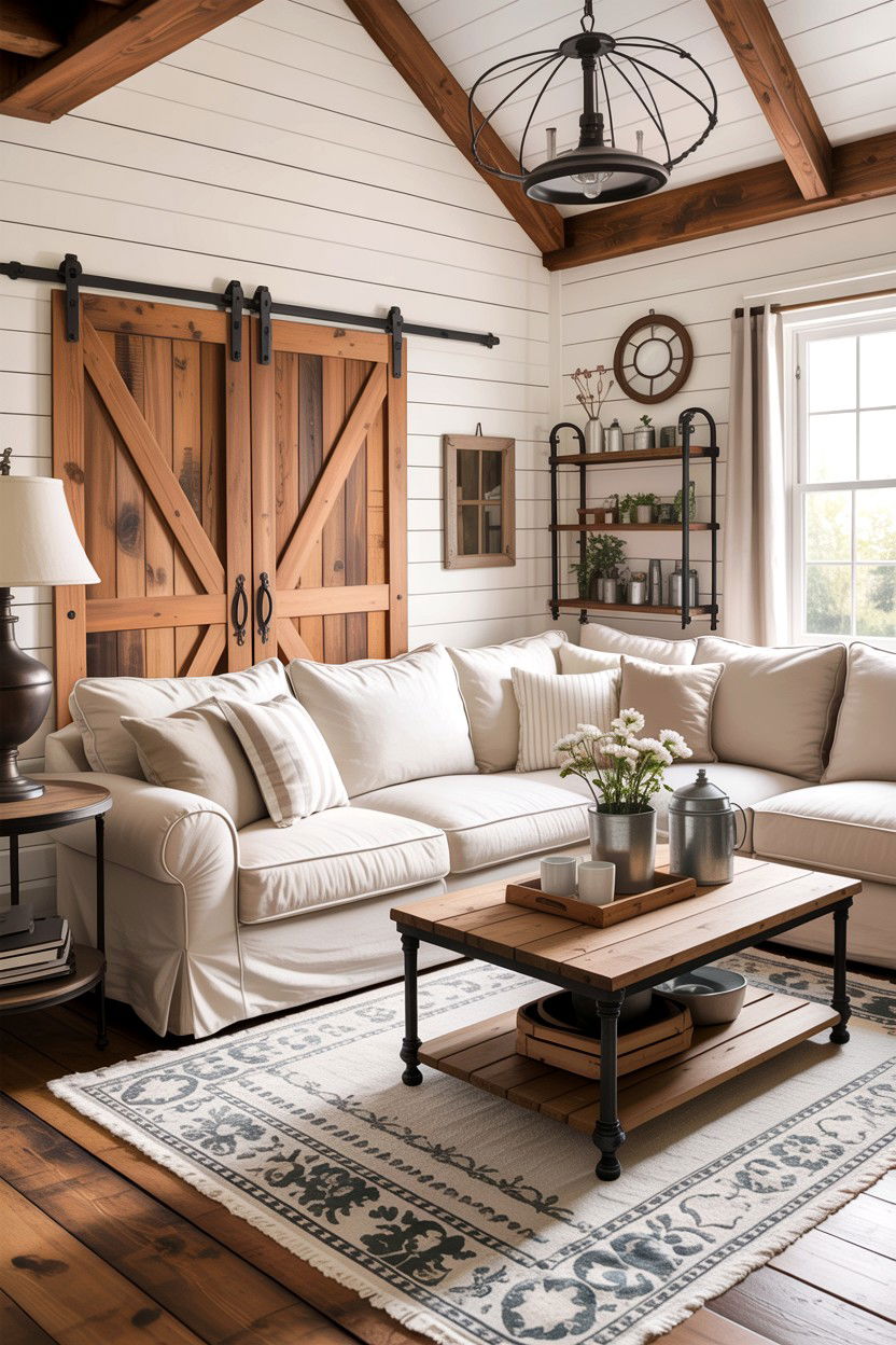 Farmhouse living room - 30 instant living room ideas