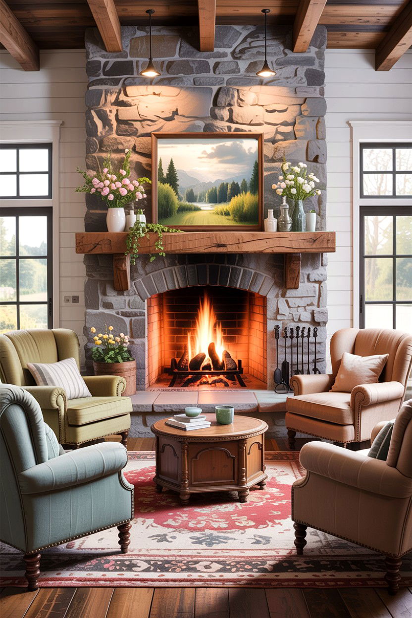 30 Stunning Farmhouse Living Room Ideas for Cozy Vibes