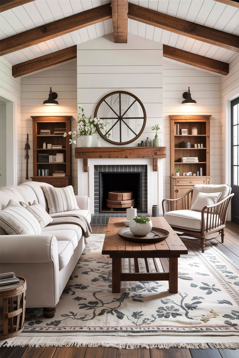 Farmhouse living room - 30 gender neutral living room ideas