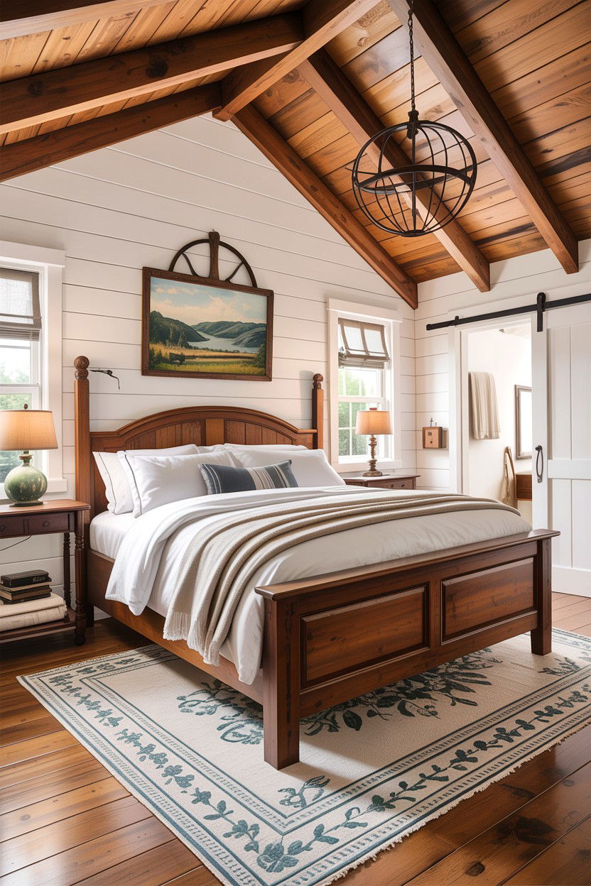 Farmhouse master bedroom - 30 Southern bedroom ideas