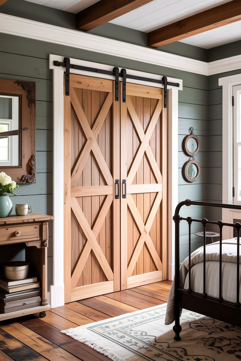 Farmhouse style bifold doors - 30 bedroom bifold doors