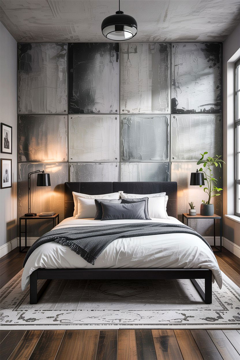 Faux Concrete Wallpaper - 30 bedroom textured wallpapers