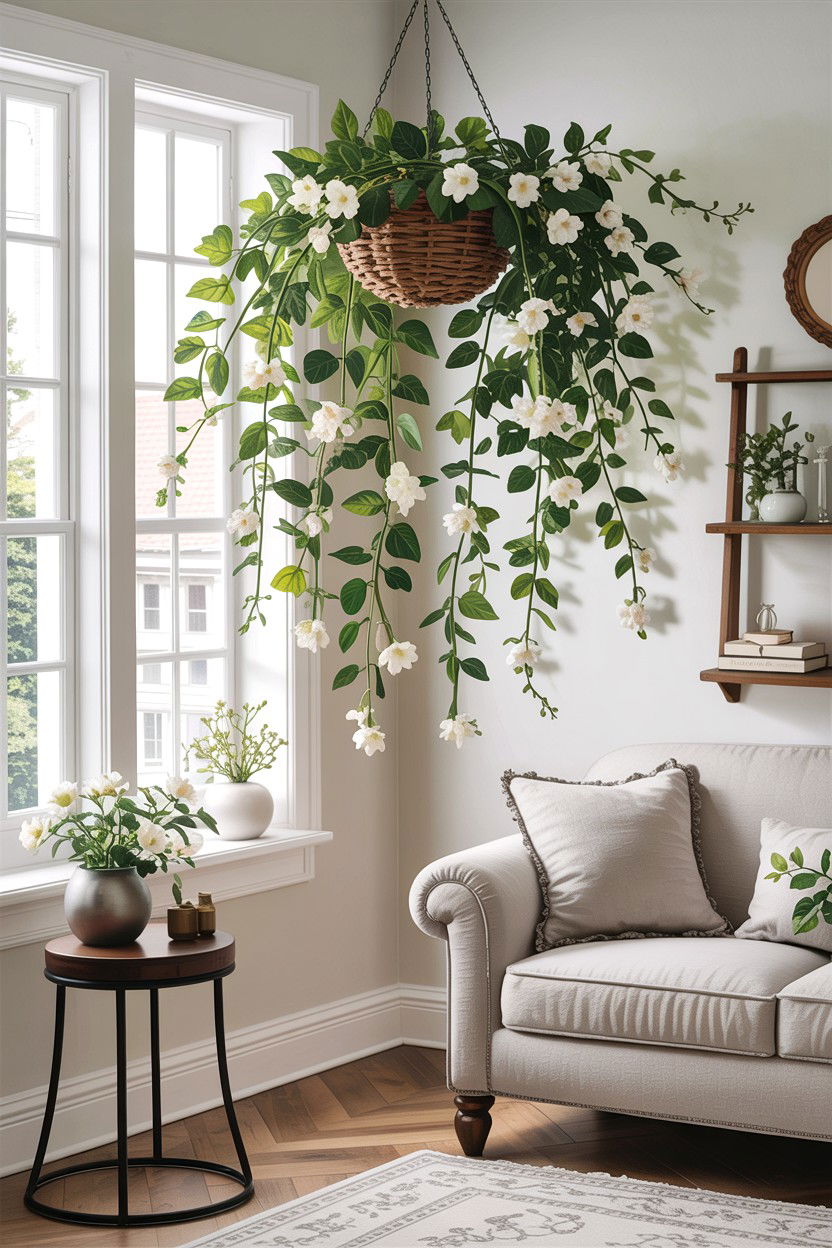 Faux Jasmine Vine - 30 living room faux flowers