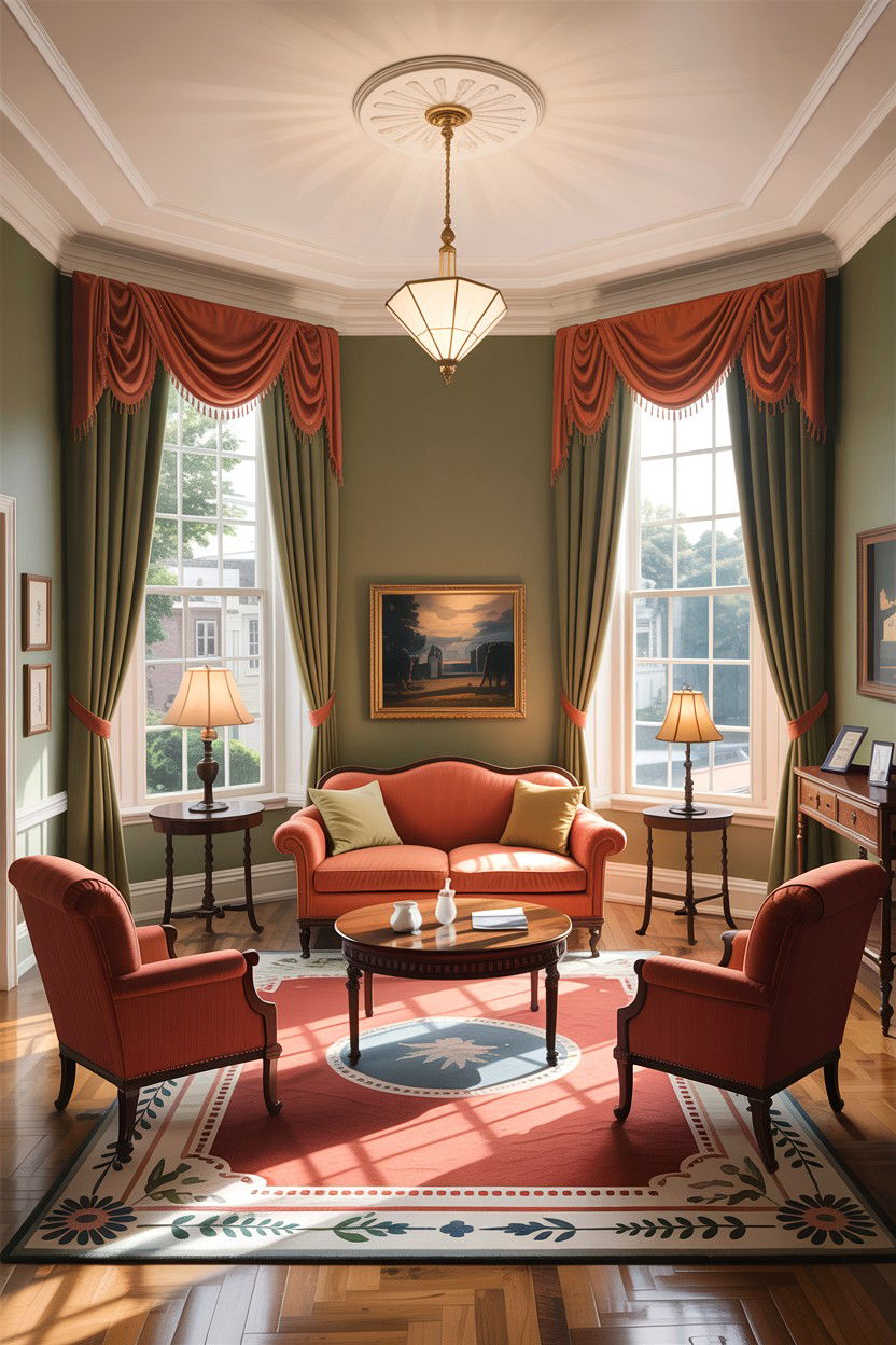 Federal style guest parlor - 30 living room Federal furniture ideas