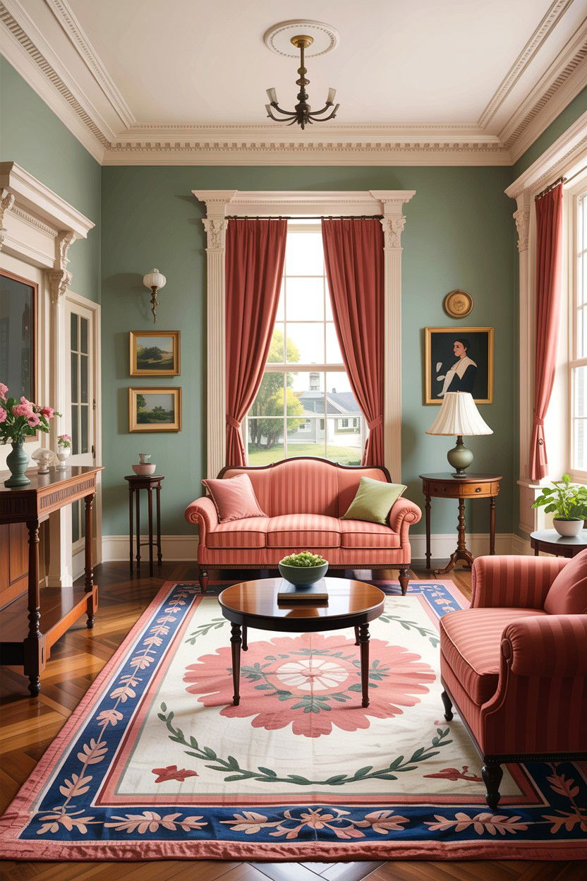 Federal style living room - 30 historic home living room ideas