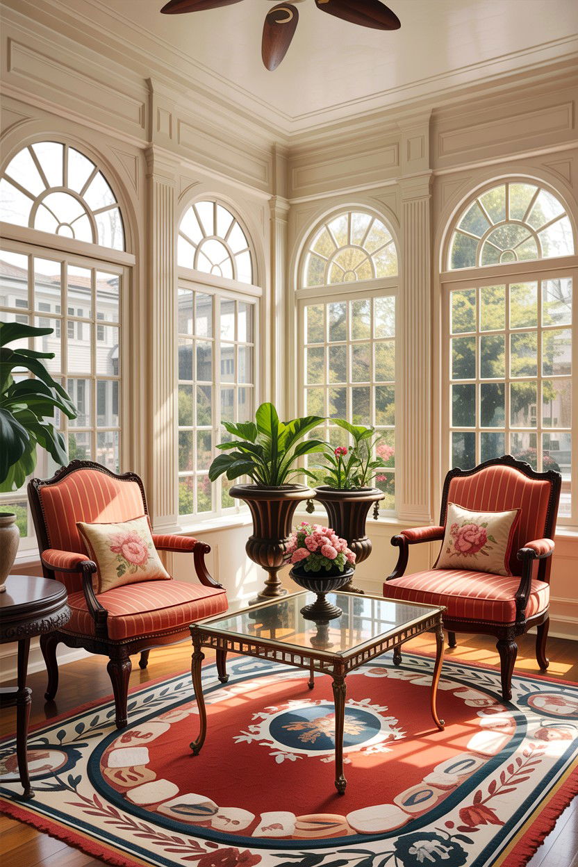 Federal style sunroom - 30 living room Federal furniture ideas