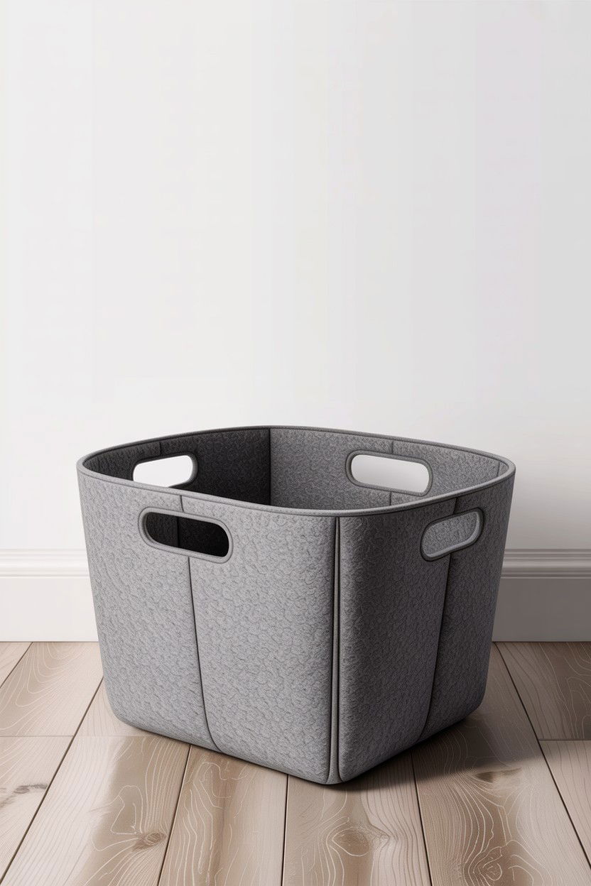 Felt Storage Basket - 30 bedroom laundry baskets