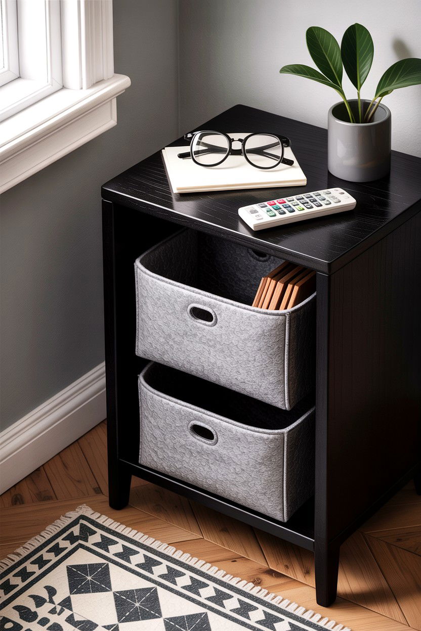 Felt Storage Bins - 30 bedroom storage bins