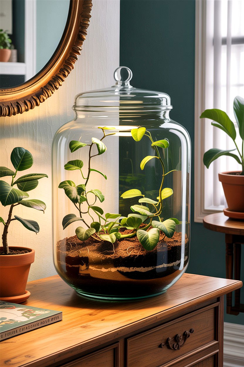 Ficus terrarium - 30 bedroom terrariums