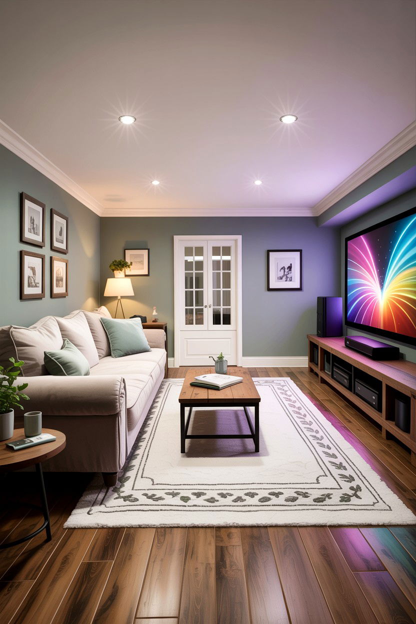 Finished basement space - 30 before and after living room ideas