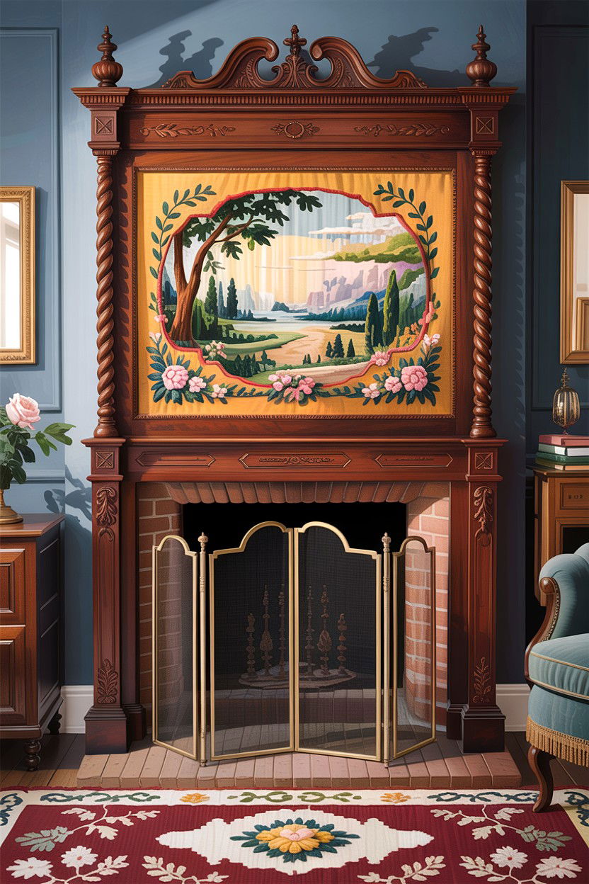 Fire screen - 30 living room Georgian furniture ideas