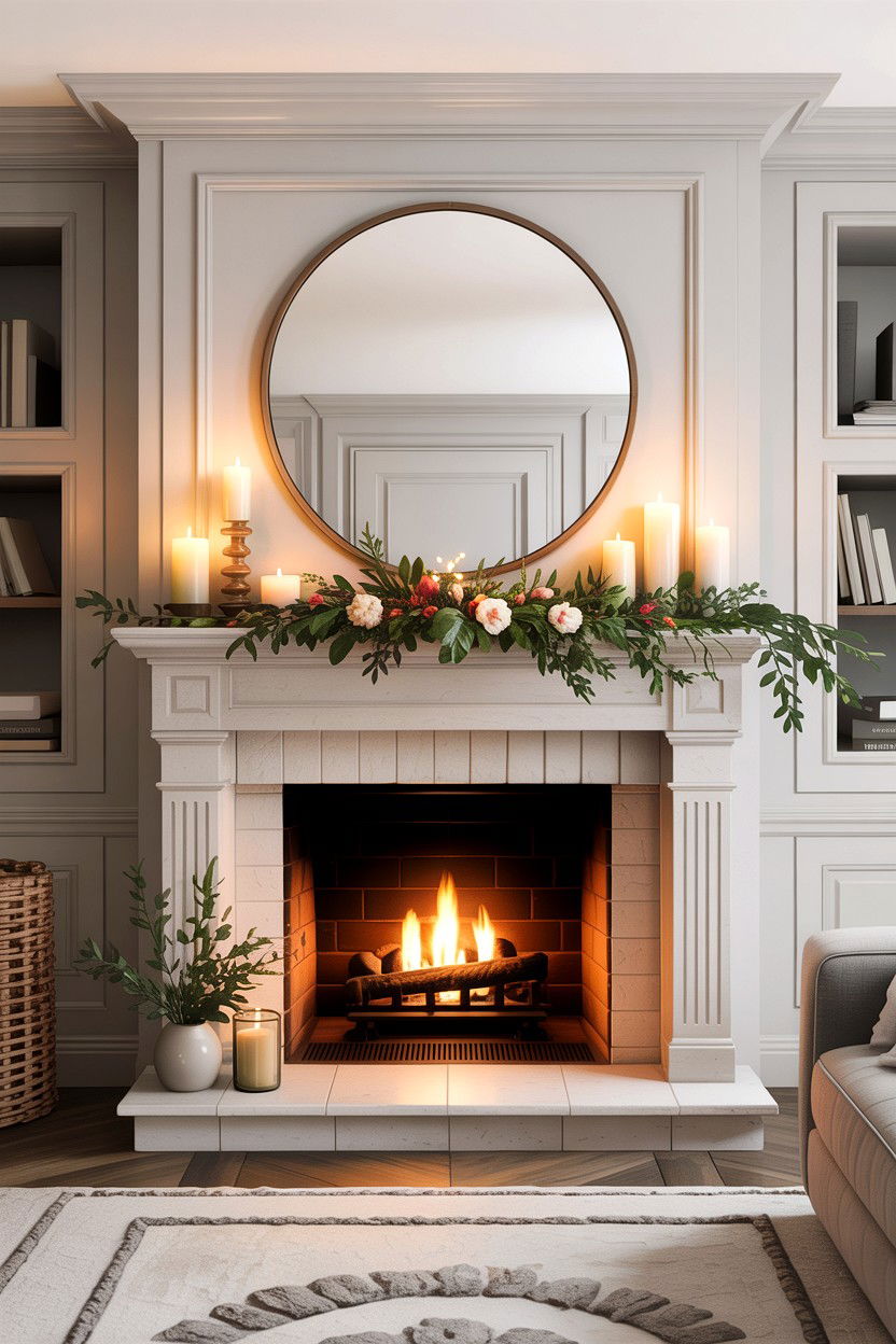 Fireplace Mantel - 30 living room enhancement ideas