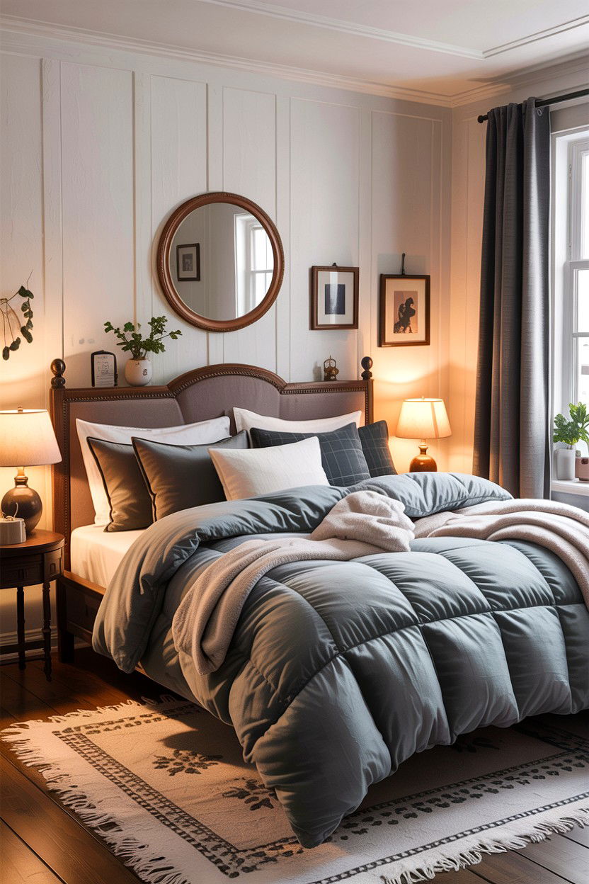 Flannel sheets - 30 cozy texture bedroom ideas