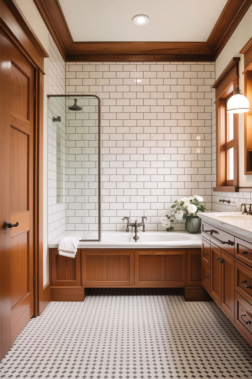 Flat Stock Baseboard - 30 bathroom baseboard ideas