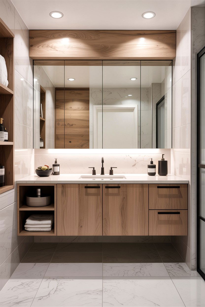 Floating Bathroom Vanity - 30 custom bathroom vanity ideas