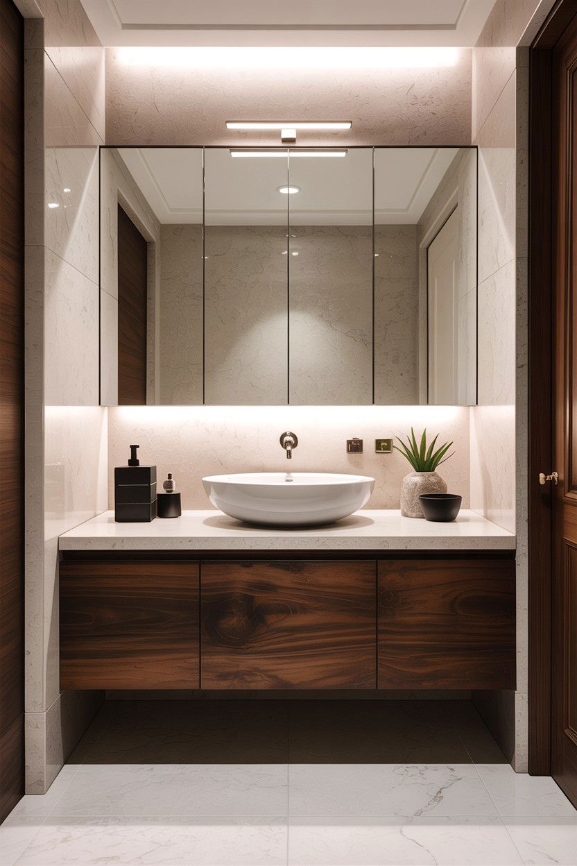Floating Bathroom Vanity - 30 en-suite bathroom ideas