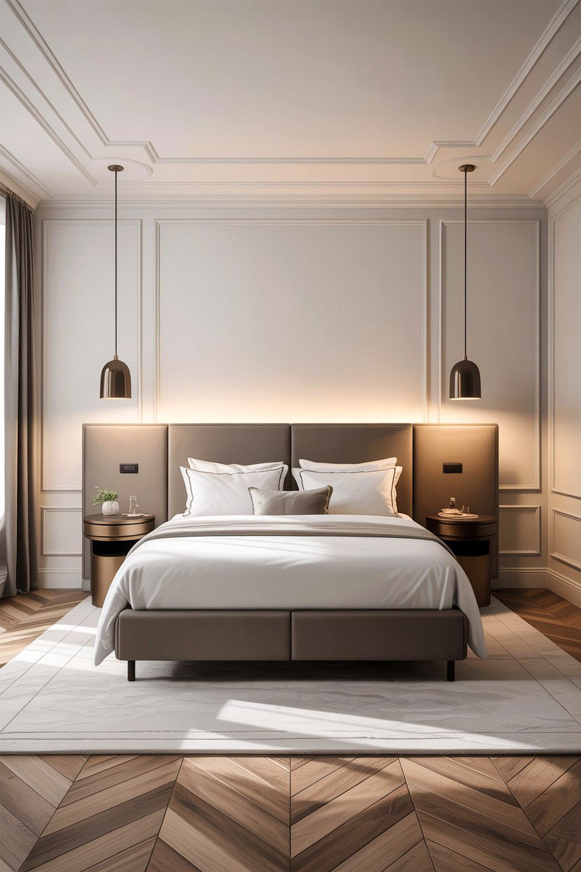 Floating Half Wall Partition - 30 bedroom pony wall ideas