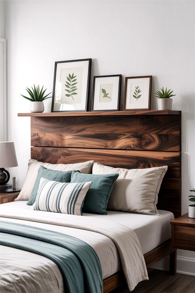 Floating Shelf Headboard - 30 bedroom headboards