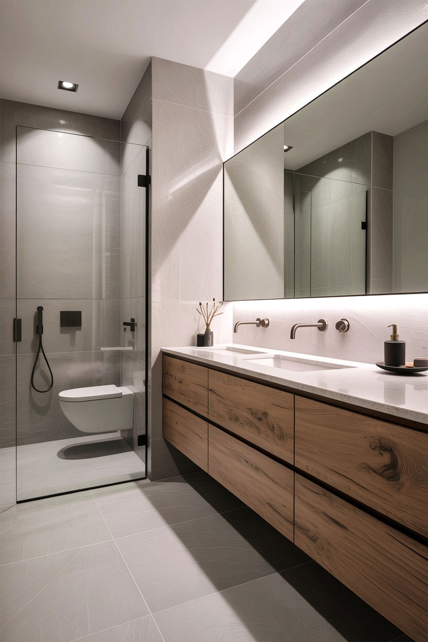 Floating Vanity - 30 contemporary bathroom ideas