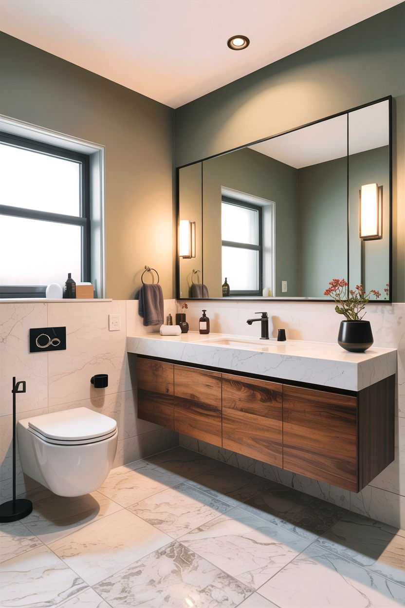 Floating Vanity Guest Bath - 30 guest bath decor ideas