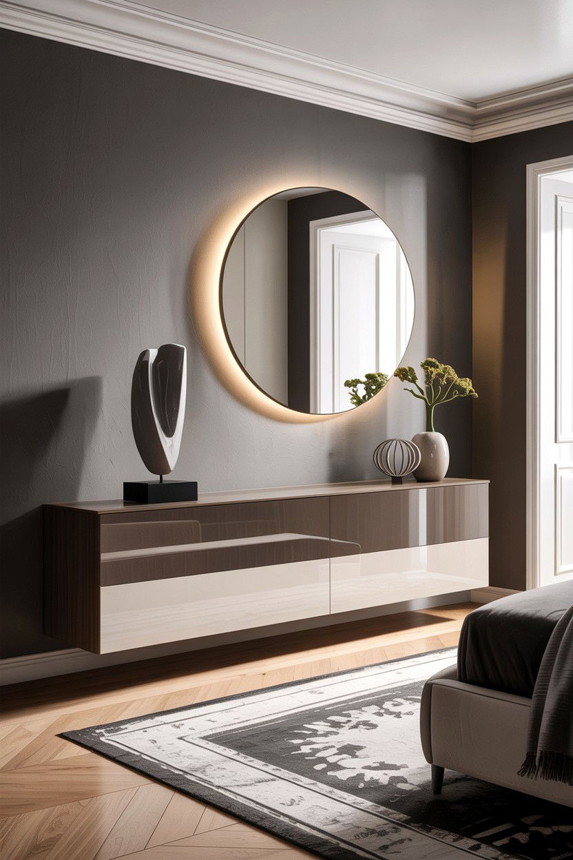 Floating Wall Mounted Wide Dresser - 30 bedroom wide dressers