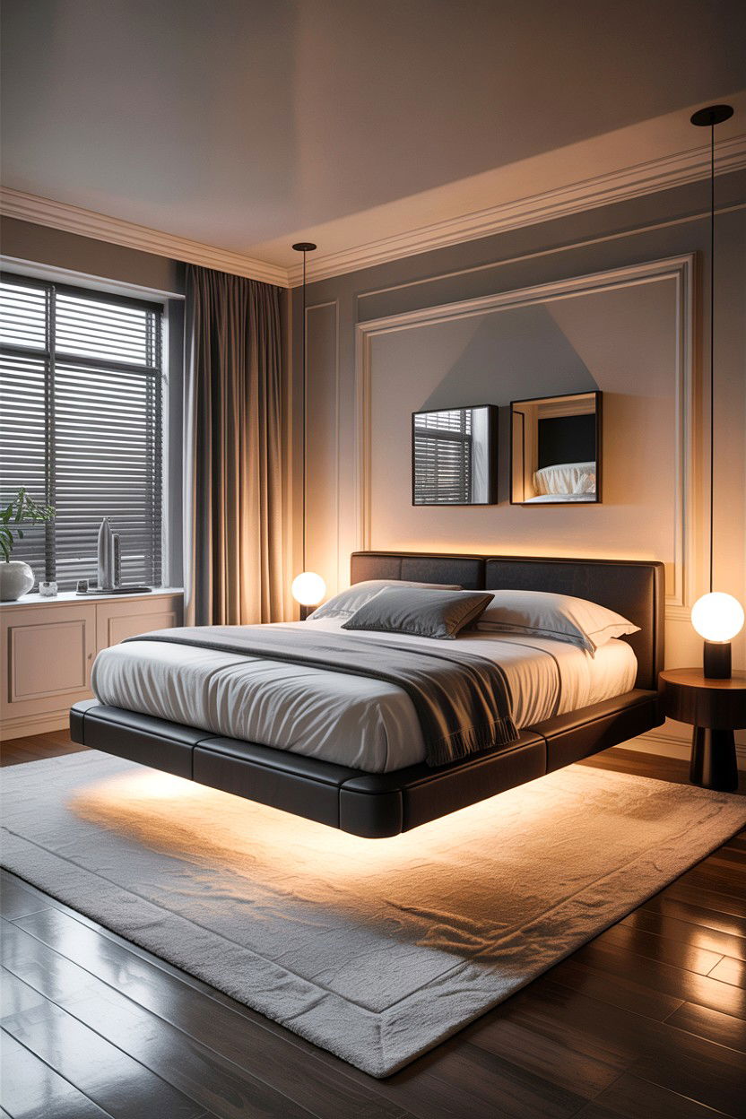 Floating bed bedroom - 30 bedroom improvement ideas