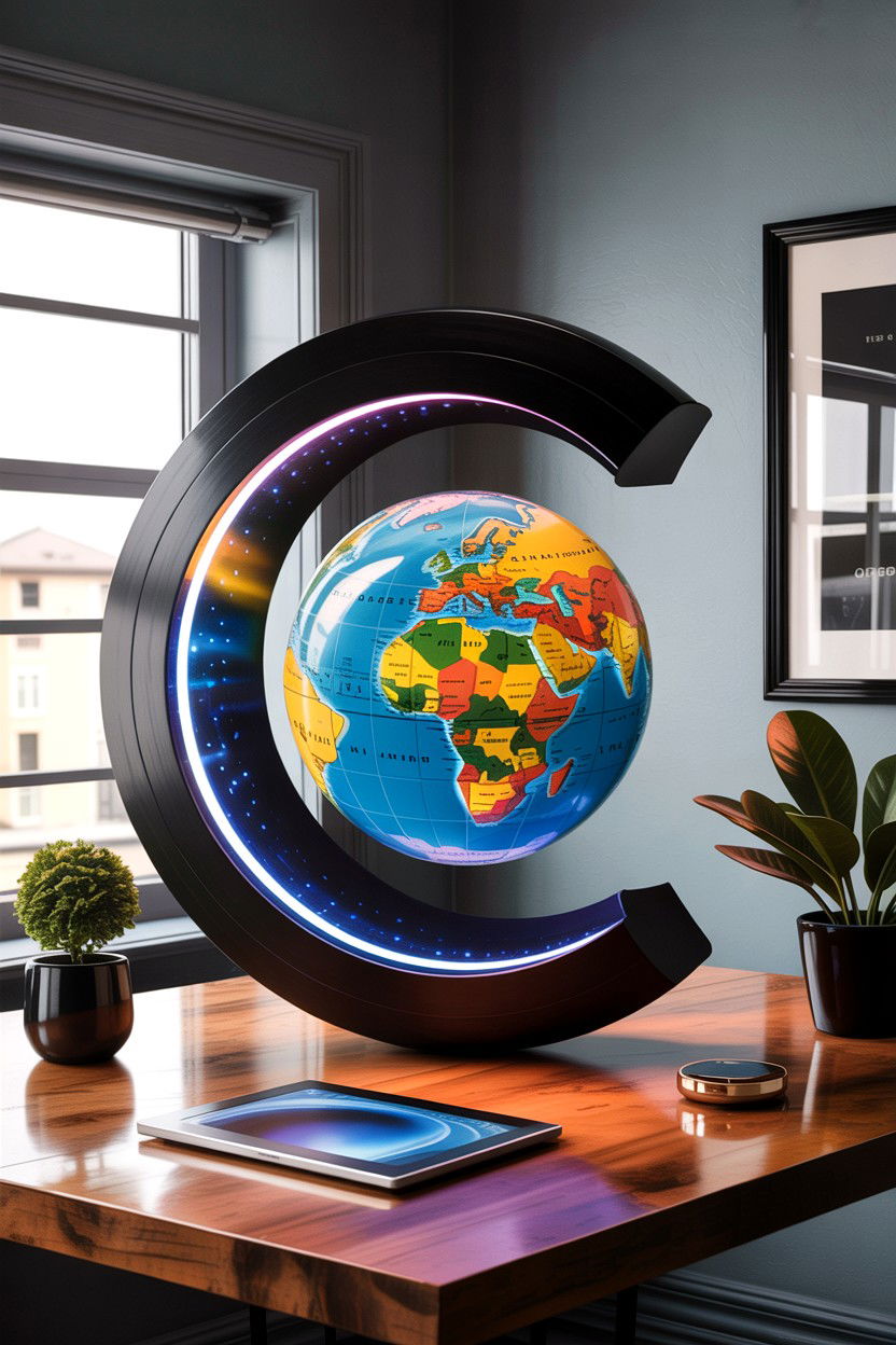 Floating levitating globe - 30 living room globes